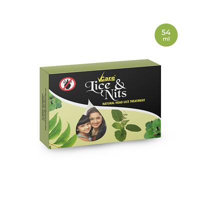 VCare Lice & Nits Head Lice Oil (Pack of 10 x 54 ml) - Hair Oils