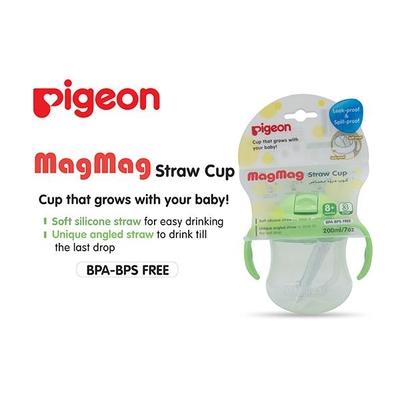 Pigeon Mag Mag Straw Cup - Green (PP Hanging Type) - Feeding & Nursing