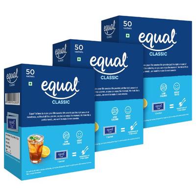 Equal Classic Sweetener Sachet (Pack of 3 x 50's) 1's - Sugar Substitute