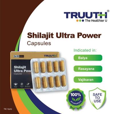 Truuth Shilajit Ultra Power Capsule (2 x 10's) - Speciality Medicines