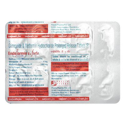 ENDOFORMIN G4 FORTE Tablet 10's - Diabetes-Ant