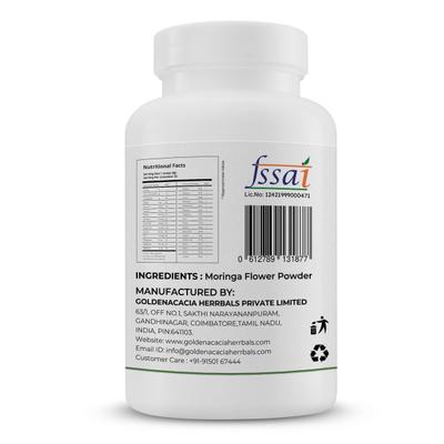 Goldenacacia Herrbals Moringa Flower Powder 100 gm - Pure Herbs