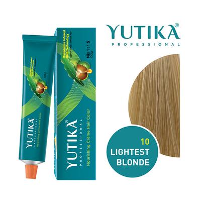 Yutika Creme Hair Color - 10.0 Lightest Blonde 100 gm - Crème