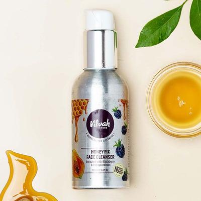 Vilvah Honey Fix Face Cleanser - Blackberry & Papaya 100 ml - Face Wash & Cleansers