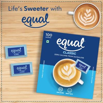 Equal Classic Sweetener Sachet (Pack of 3 x 100's) 1's - Sugar Substitute