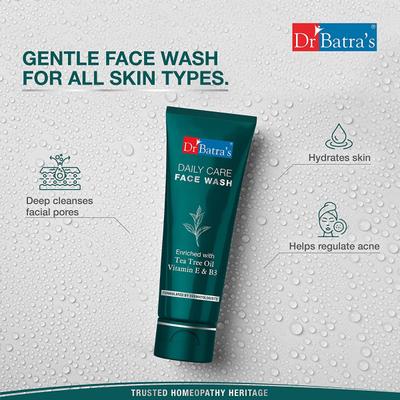 Dr. Batra's Daily Care Face Wash - Tea Tree Oil 50 gm - Face Wash & Cleansers