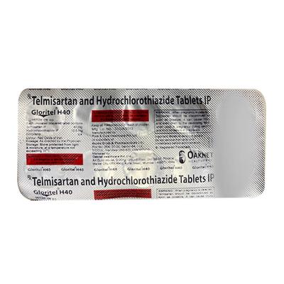 Gloritel H 40/12.5mg Tablet 10'S - Hypertension-Ang