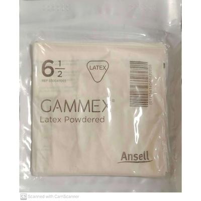 Ansell Gammex Latex Powdered Surgical Gloves Pair (6.5) - Surgical Consumable
