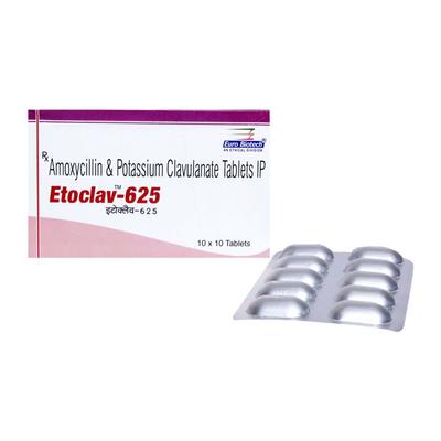ETOCLAV 625mg Tablet 10's - Bacterial Infections-Pen