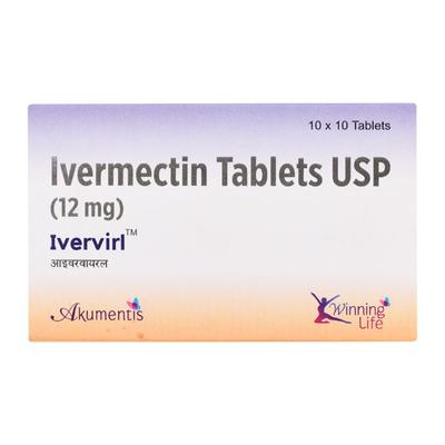 IVERVIRL 12mg Tablet 10's - Parasitic Worms-Ant