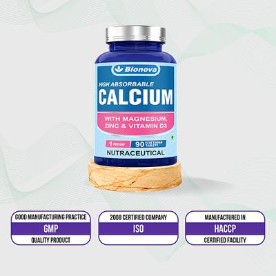 Bionova High Absorbable Calcium Tablet 90's - Calcium And Minerals