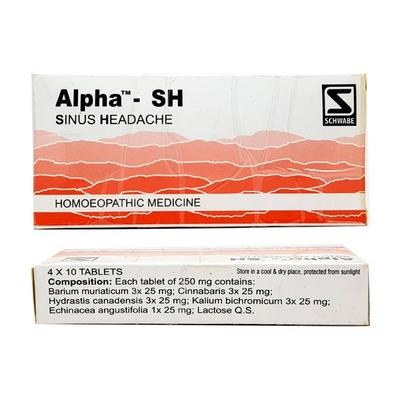 Dr. Willmar Schwabe Alpha - Sinus Headache Tablet 40's - Speciality Medicine