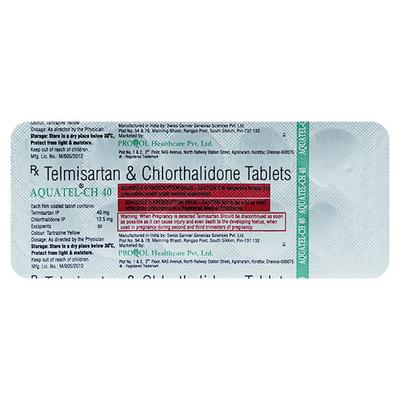 AQUATEL CH 40mg Tablet 10's - Hypertension-Ang