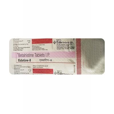 ELDATINE 8 Tablet 10's - Vertigo-Ant