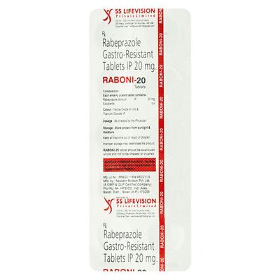 RABONI 20 Tablet 10's - Ulcer/Reflux/Flatulence-Aaa