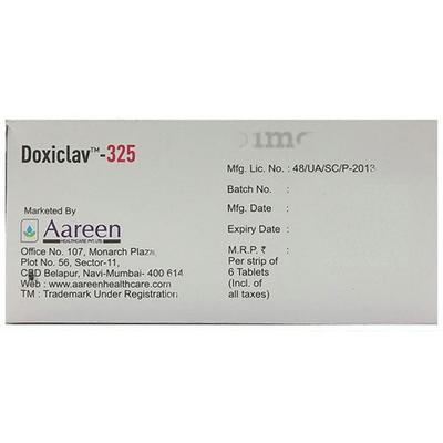 DOXICLAV 325 Tablet 6's - Bacterial Infections-Cep