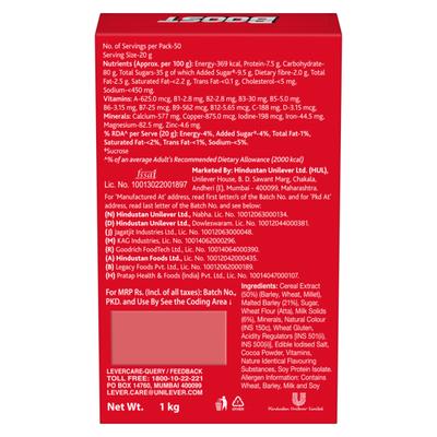 Boost 3X Stamina Powder 1 kg (Refill Pack) - Kids Nutrition