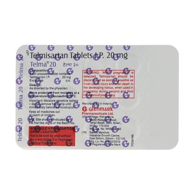 Telma 20mg Tablet 15'S - Hypertension-Ang