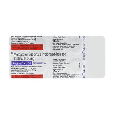 Revelol XL 50mg Tablet 10'S - Hypertension-Bet