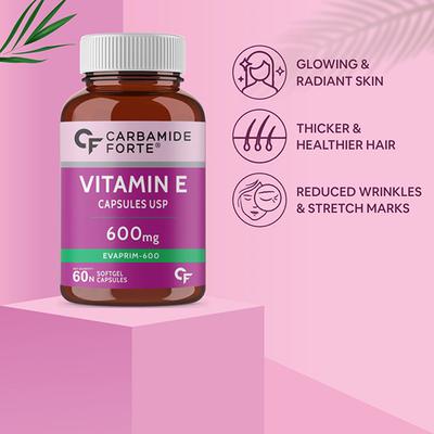 CF Evaprim Double Strength Vitamin E 800 IU + Evening Primrose Oil 200 mg Softgel 60's - Multi-Vitamins