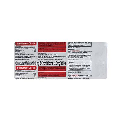 OLMISTRUM CH 40 Tablet 10's - Hypertension-Ang