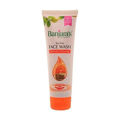 Banjaras Tan Free Face Wash - Multani + Orange 100 ml - Face Wash & Cleansers