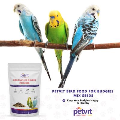 Petvit Bird Food For Budgies Mix Seed 1000 gm - Petfood
