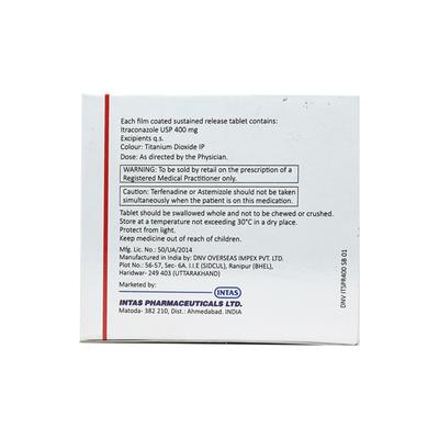Itaspor SR 400mg Tablet 4'S - Fungal Infections-Anf