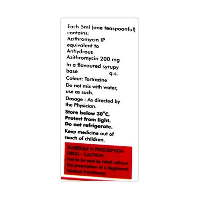 AZIROX VANILLA FLAVOUR 200 Oral Suspension 15ml - Bacterial Infections-Mac