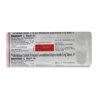 Breathezy L Tablet 10'S - Allergies-Ant