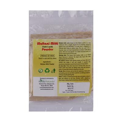 Kerala Naturals Multani Mitti Powder (Pack of 4 x 50 gm) - Personal Care (Ayush)