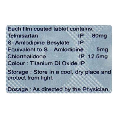 ELDOTEL TRIO 80mg Tablet 10's - Hypertension-Ana
