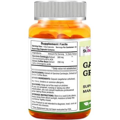 St.Botanica Garcinia Green Coffee Veg Capsules 90's - Weight Loss