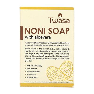 Twasa Noni with Aloevera Bath Soap (Pack of 2 x 100 gm) - Soaps
