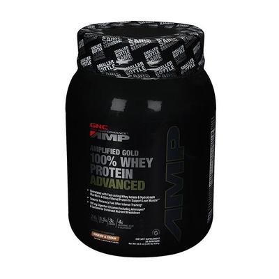 GNC PP Amplified Gold 100% Whey Protein Advanced Powder - Cookies & Cream Flavour 2.05 lb - Whey Proteins