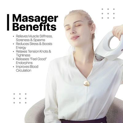 Vandelay Deep Tissue Gun Wireless Massager - White - Massagers