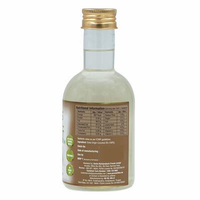 Pure Nutrition Cold Pressed Raw Virgin Coconut Oil 250 ml - Hair & Skin