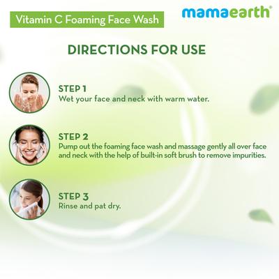 Mamaearth Foaming Face Wash - Vitamin C 150 ml - Face Wash & Cleansers