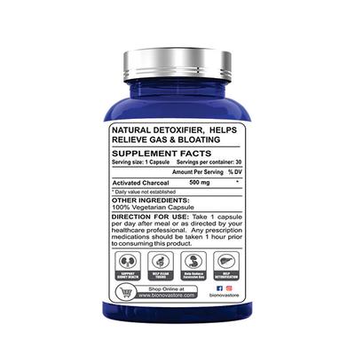 Bionova Activated Charcoal 400 mg Capsule 90's - Multi-Vitamins