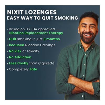 Nixit Maha Nicotine SF Lozenges 2 mg - Frost Mint 10's - Nicotine Gums/Lozenges