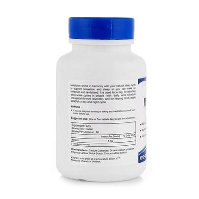 HealthVit Melatonin 5 mg Tablet 60's - Mental Health