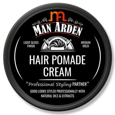 Man Arden Hair Pomade Cream Light Gloss Finish (Medium Hold) 50 gm - Hair Gels & Waxes