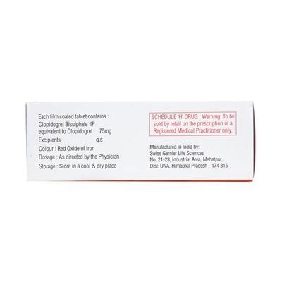 Carpigrel 75mg Tablet 14'S - Blood Clot-Ant