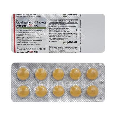 Adequet SR 100mg Tablet 10'S - Psychosis-Ans