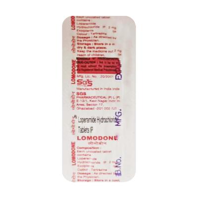 LOMODONE Tablet 10's - Diarrhoea-Ant