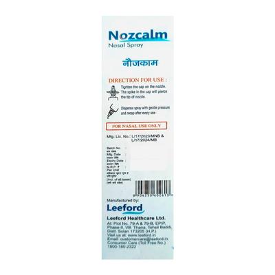 Nozcalm Nasal Drops 20ml - Nasal Congestion-Nas