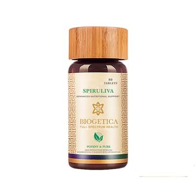 Biogetica Spiruliva Tablet 80's - Herbal Dietary Supplement