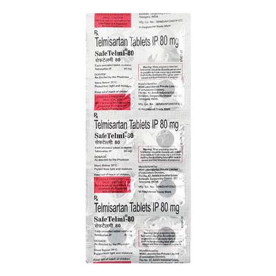 Safetelmi 80mg Tablet 10'S - Hypertension-Ang