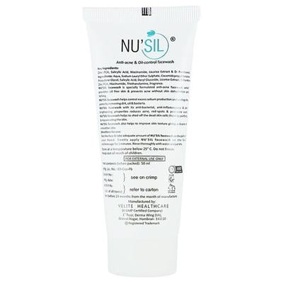 NU SIL Face Wash 50ml - Acne-Acn