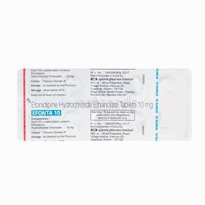 Efonta 10mg Tablet 10'S - Hypertension-Cal